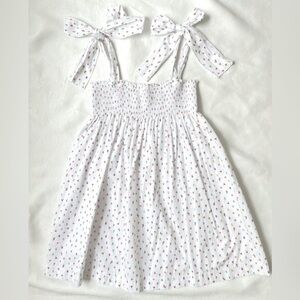 Sal And Pimenta Girls 100% Cotton Summer Dress 6 EUC